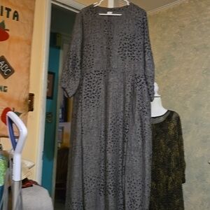 Poetry Gray Polka Dot Knit Top